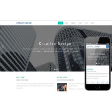 Estate Group шаблон для сайта застройщика или управляющей компании