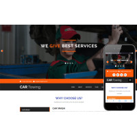 Car Towing шаблон для автосервиса