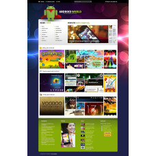 Android World - яркий андройд шаблон для DLE